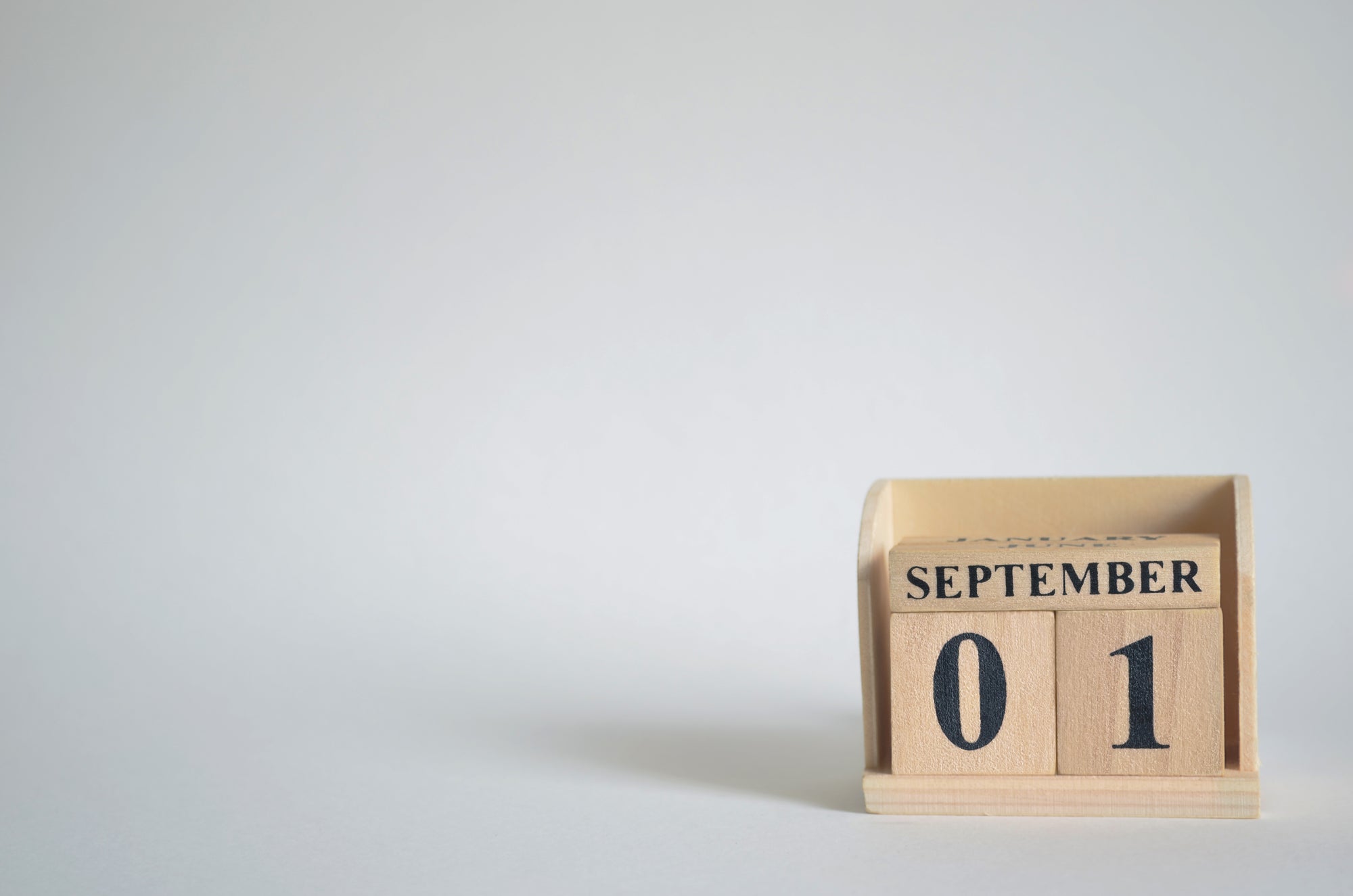 September 01 date block